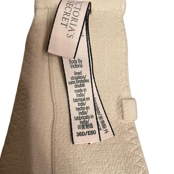 Victoria’s Secret Body by Victoria Strapless Bra 36D Pink Lined Underwire - Picture 3 of 4